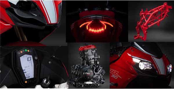 TVS Apache RR 310 - Fitur