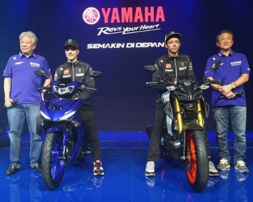 Peluncuran MT-15 dan MX-King Baru oleh Rossi dan Vinales