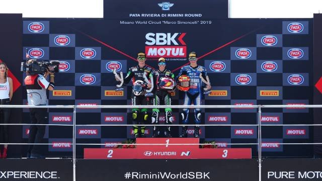 Podium WorldSSP300 2019 Misano Italia