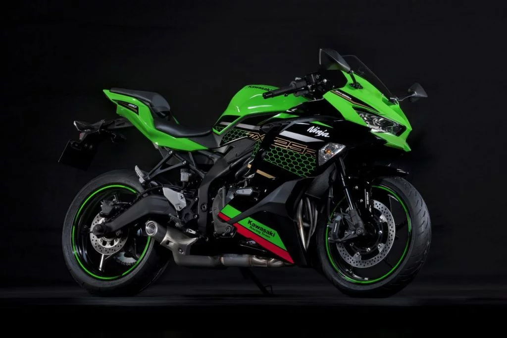 Ninja ZX25R ABS 2020 on black background