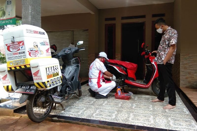 servis motor honda